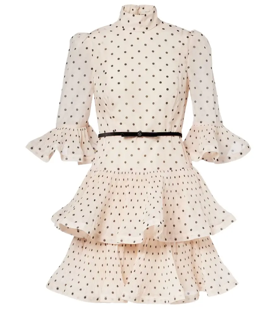 Zimmermann Polka-dot ruffled minidress