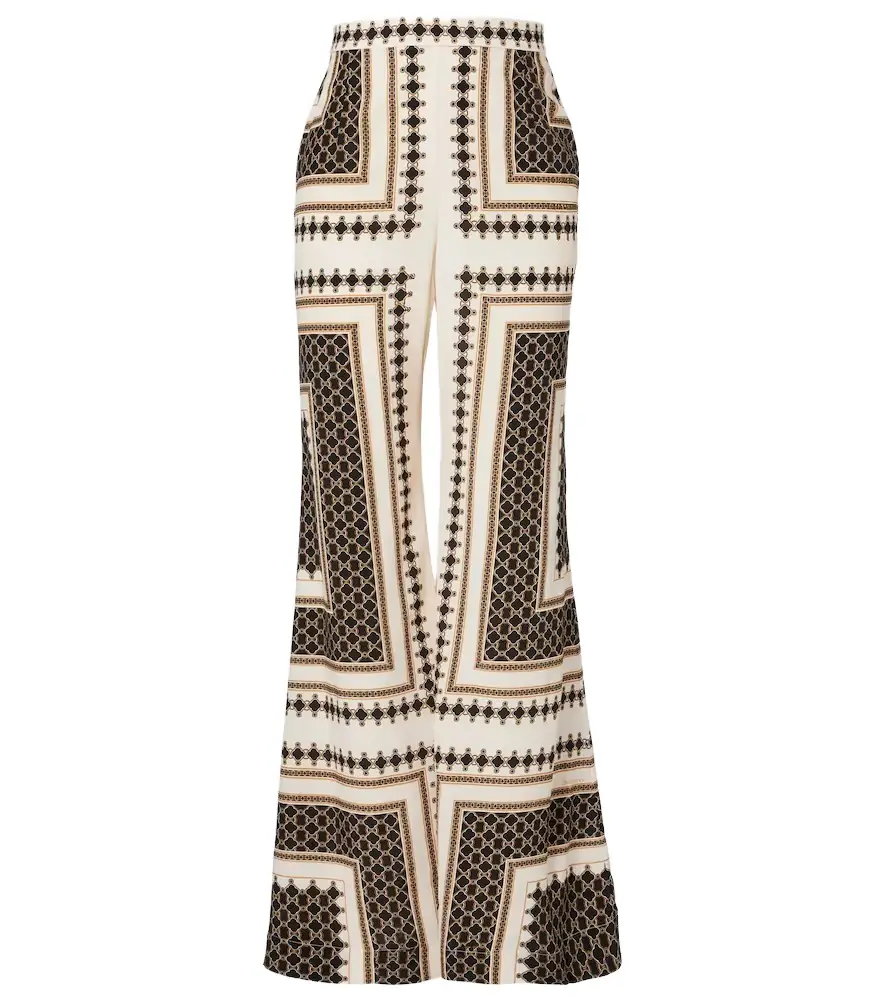 Zimmermann Printed wide-leg pants
