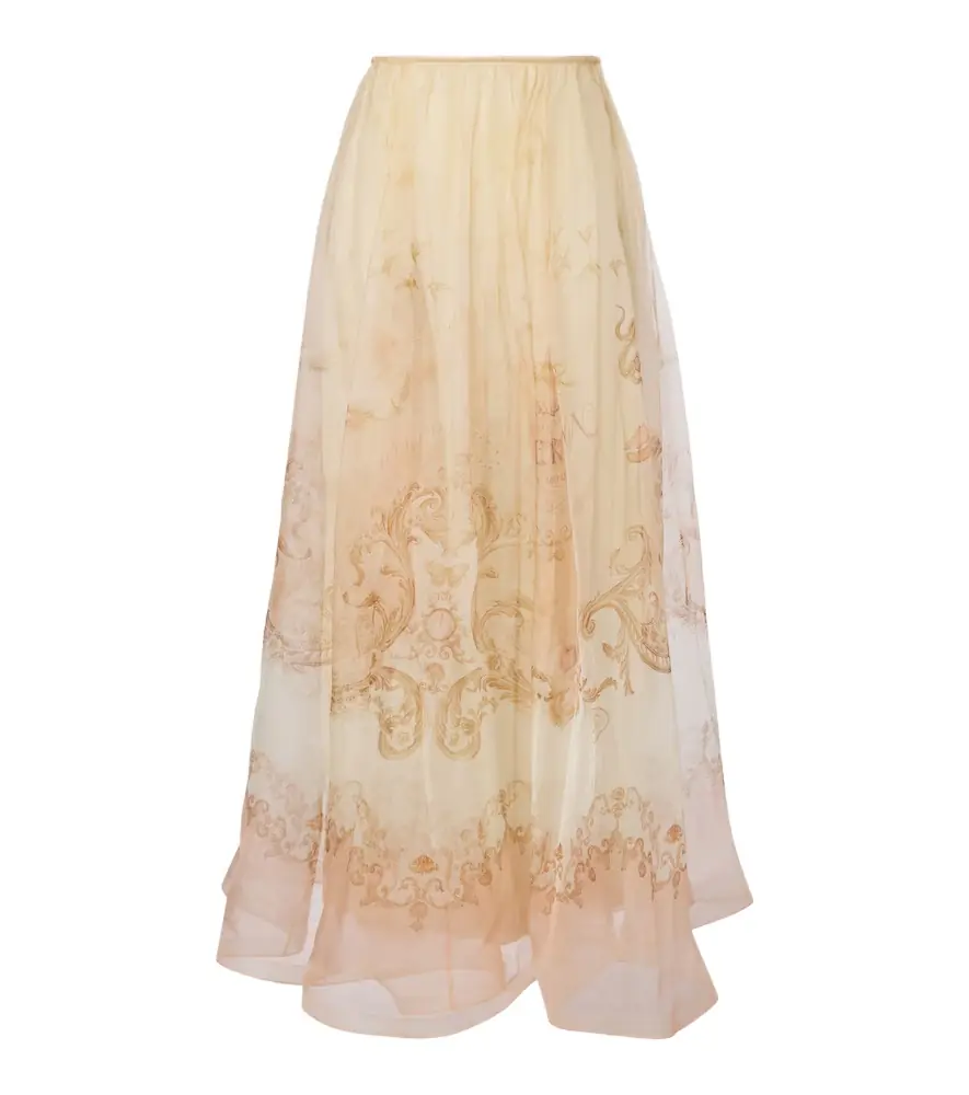 Zimmermann Hypnotic silk organza maxi skirt