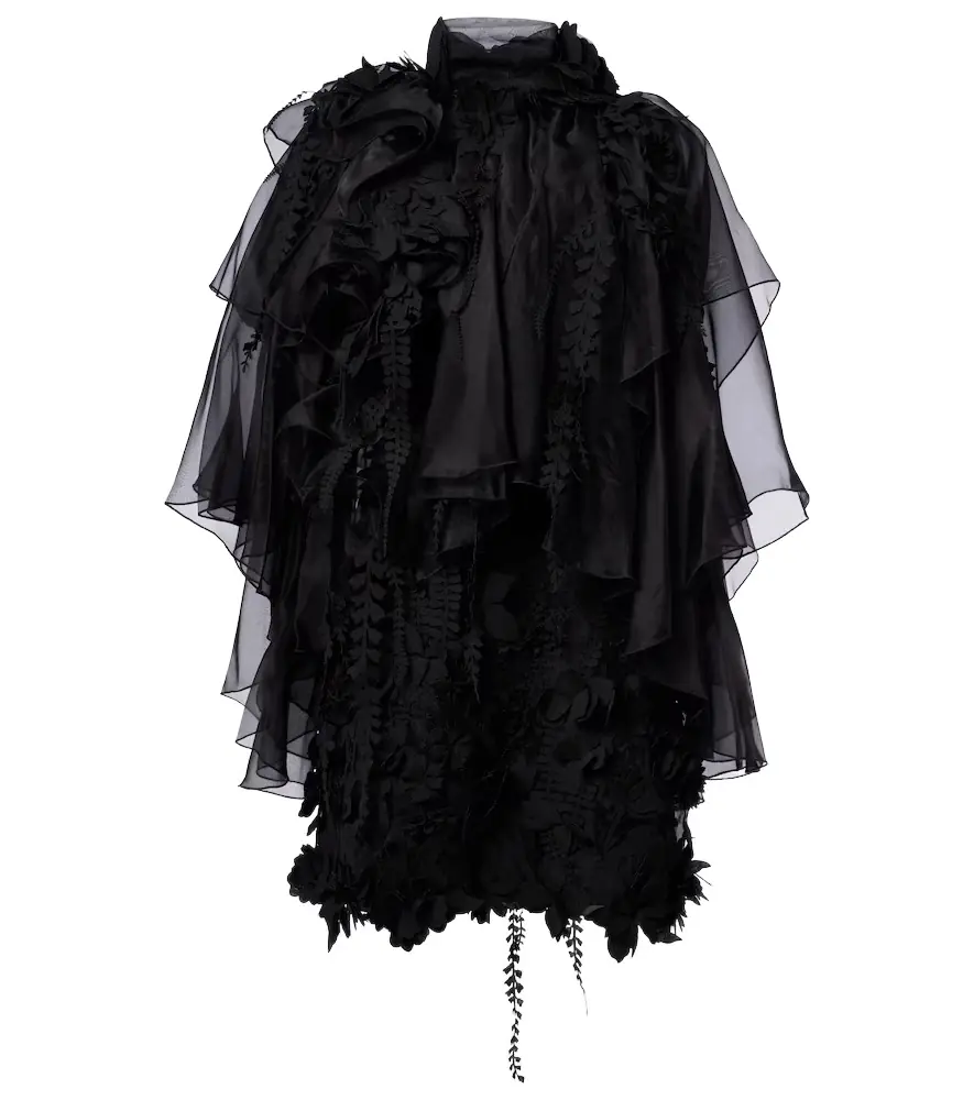 Zimmermann Hypnotic floral-appliqué minidress