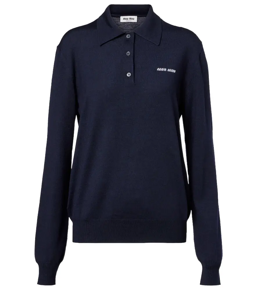 Miu Miu Virgin wool polo sweater