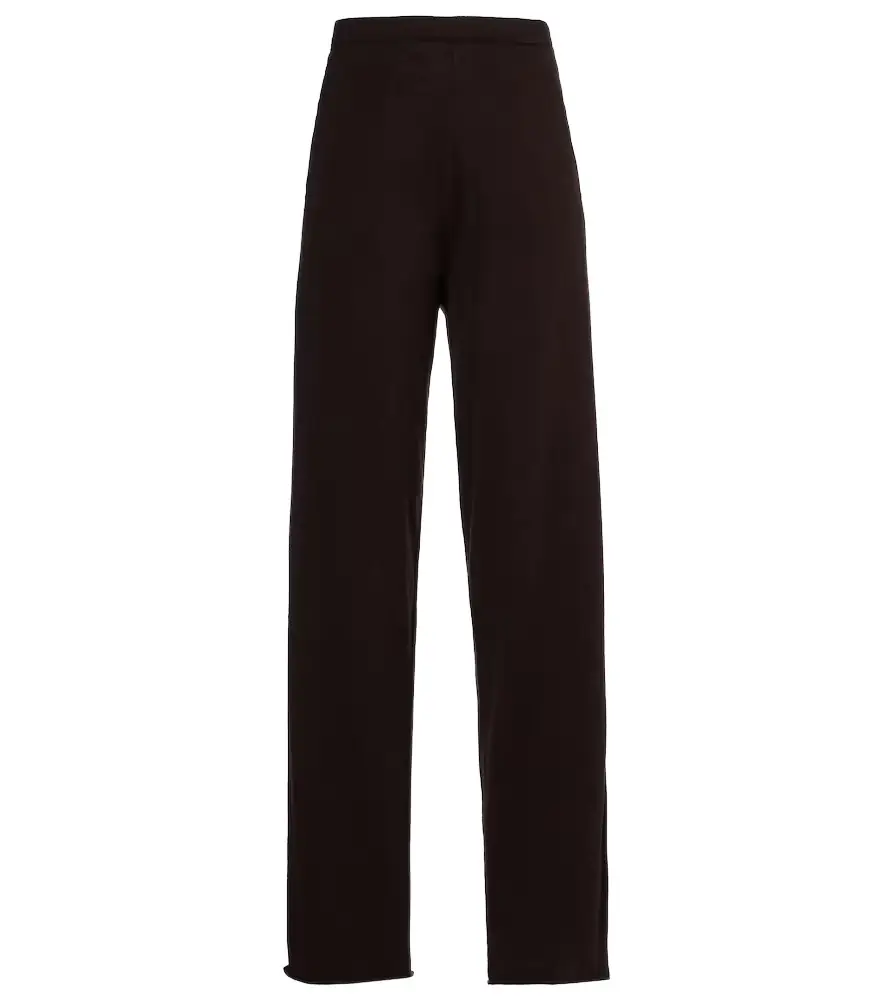 Extreme Cashmere N°353 Relax cotton-blend straight pants
