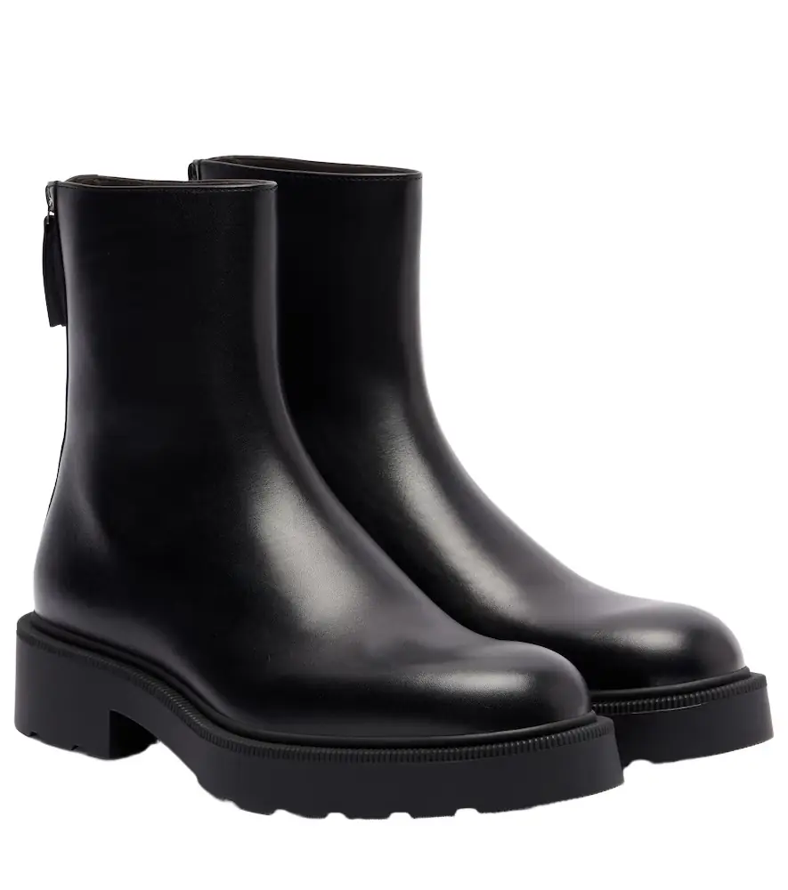 The Row Nobilis Fast leather ankle boots