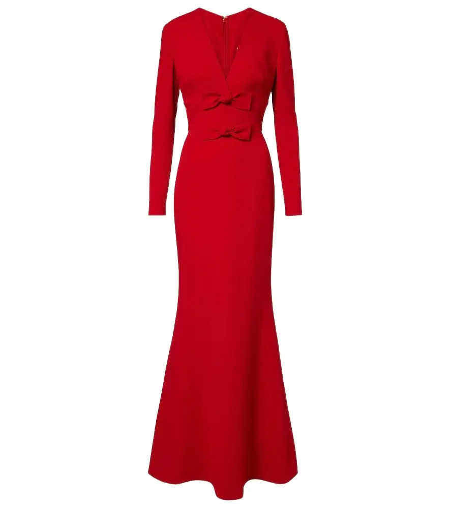 Elie Saab Bow-detail cady gown