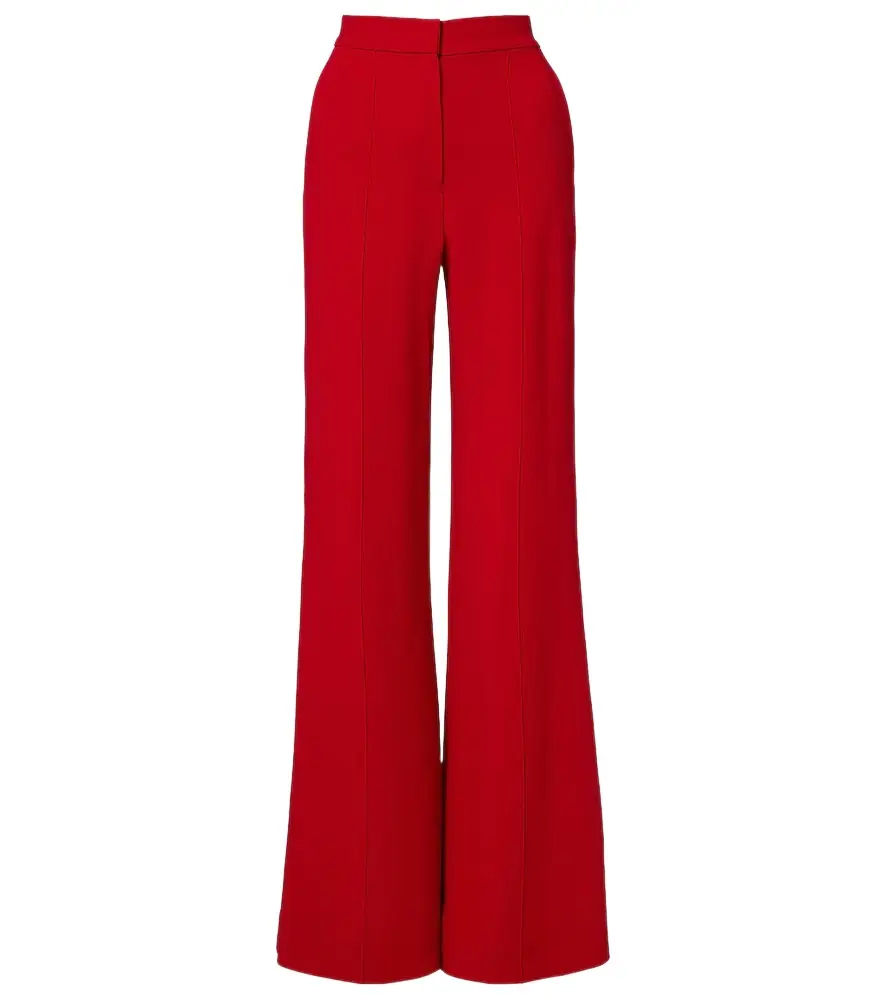 Elie Saab High-rise cady flared pants