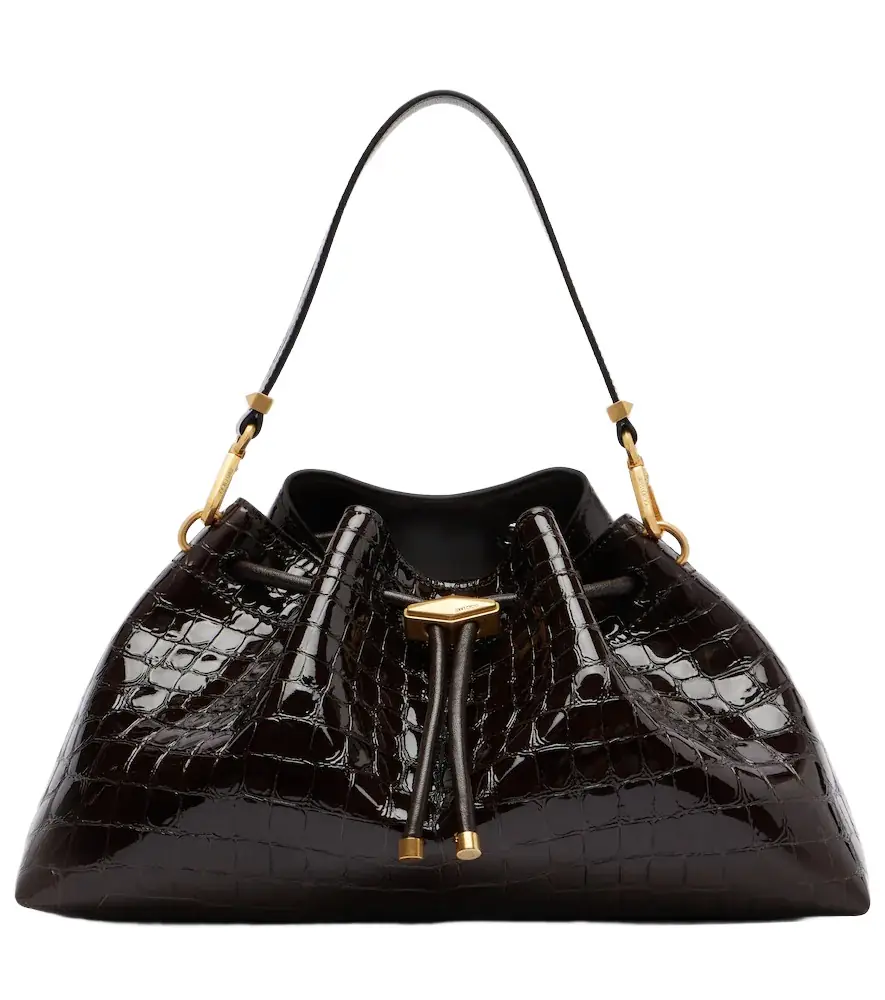 Jimmy Choo Cinch Medium croc-effect leather tote bag