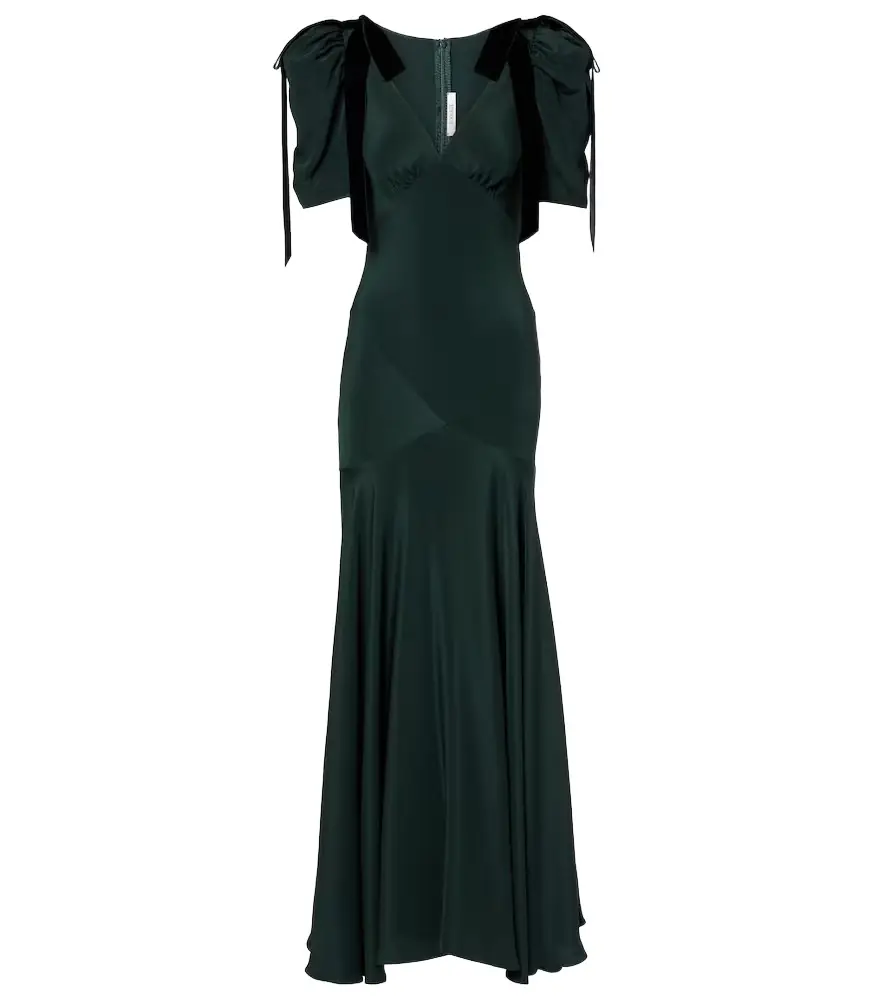 Rodarte Bow-detail silk cocktail dress