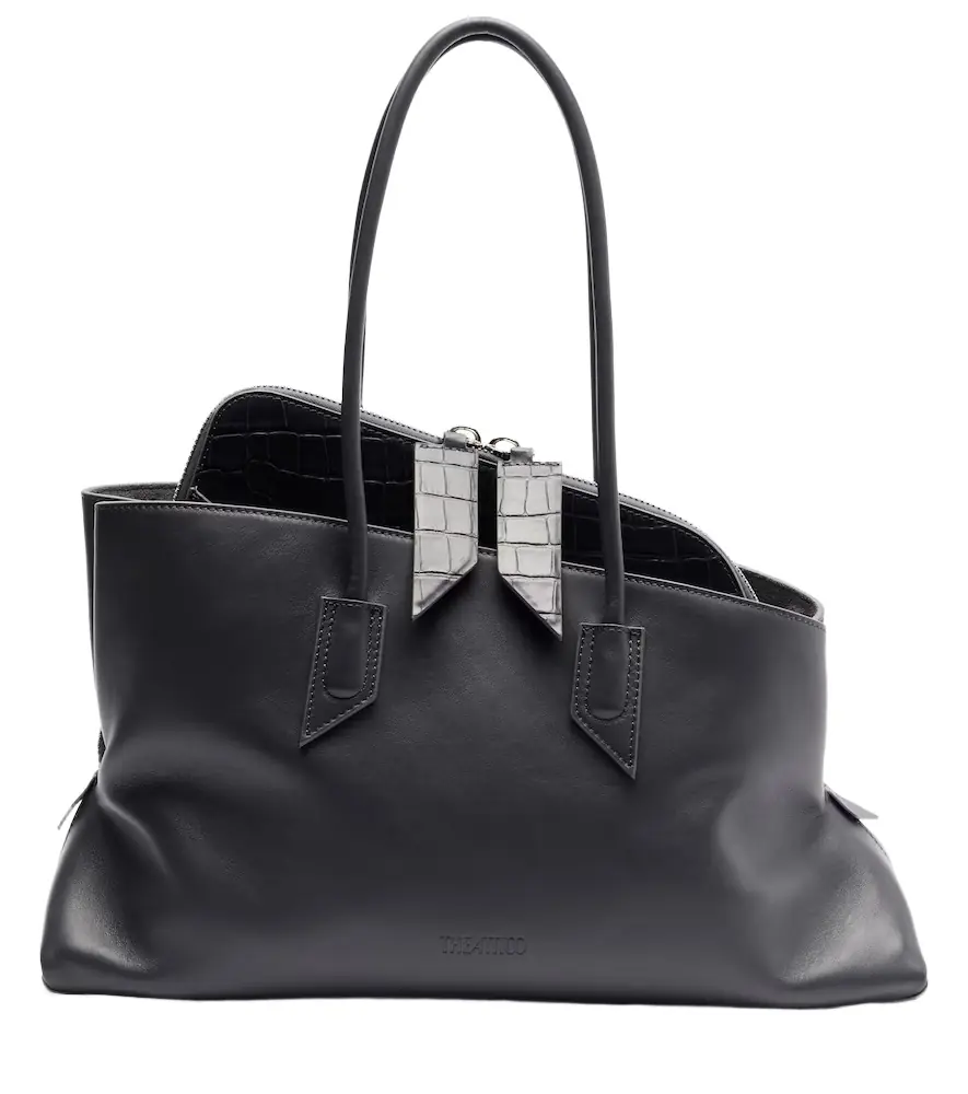 The Attico La Passeggiata Medium leather tote bag