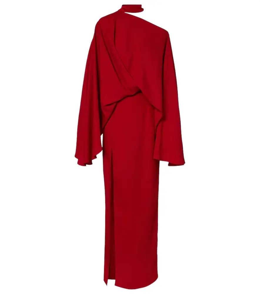 Taller Marmo Brooks scarf-detail crêpe maxi dress
