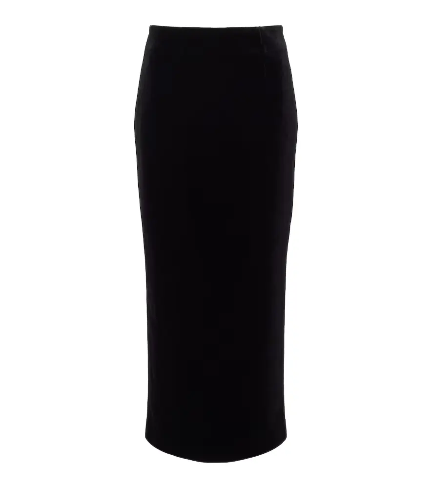 Roland Mouret Velvet midi skirt
