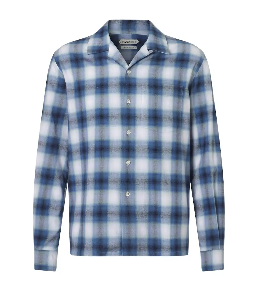 JW Anderson Checked cotton flannel shirt