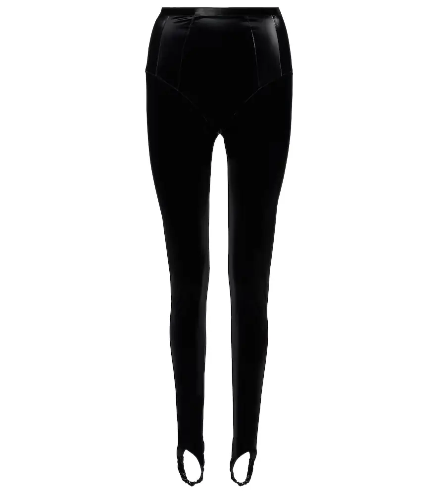 Mugler re/edit high-rise stirrup leggings