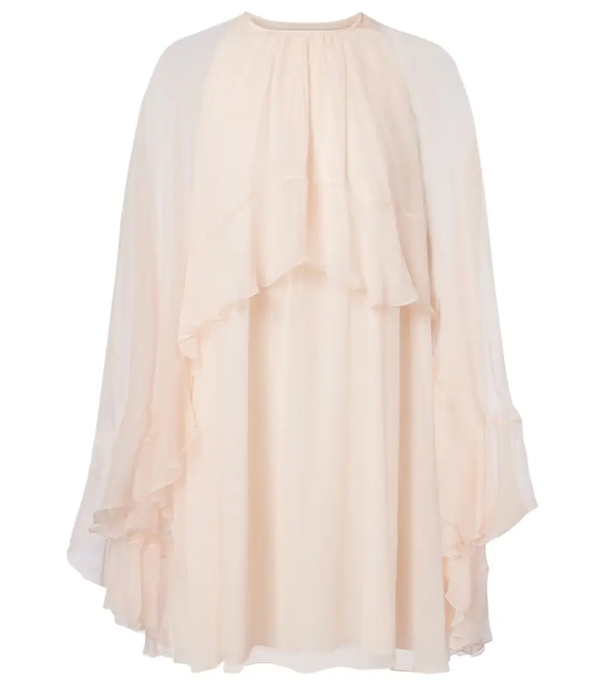 Chloe Chloé Ruffled silk minidress