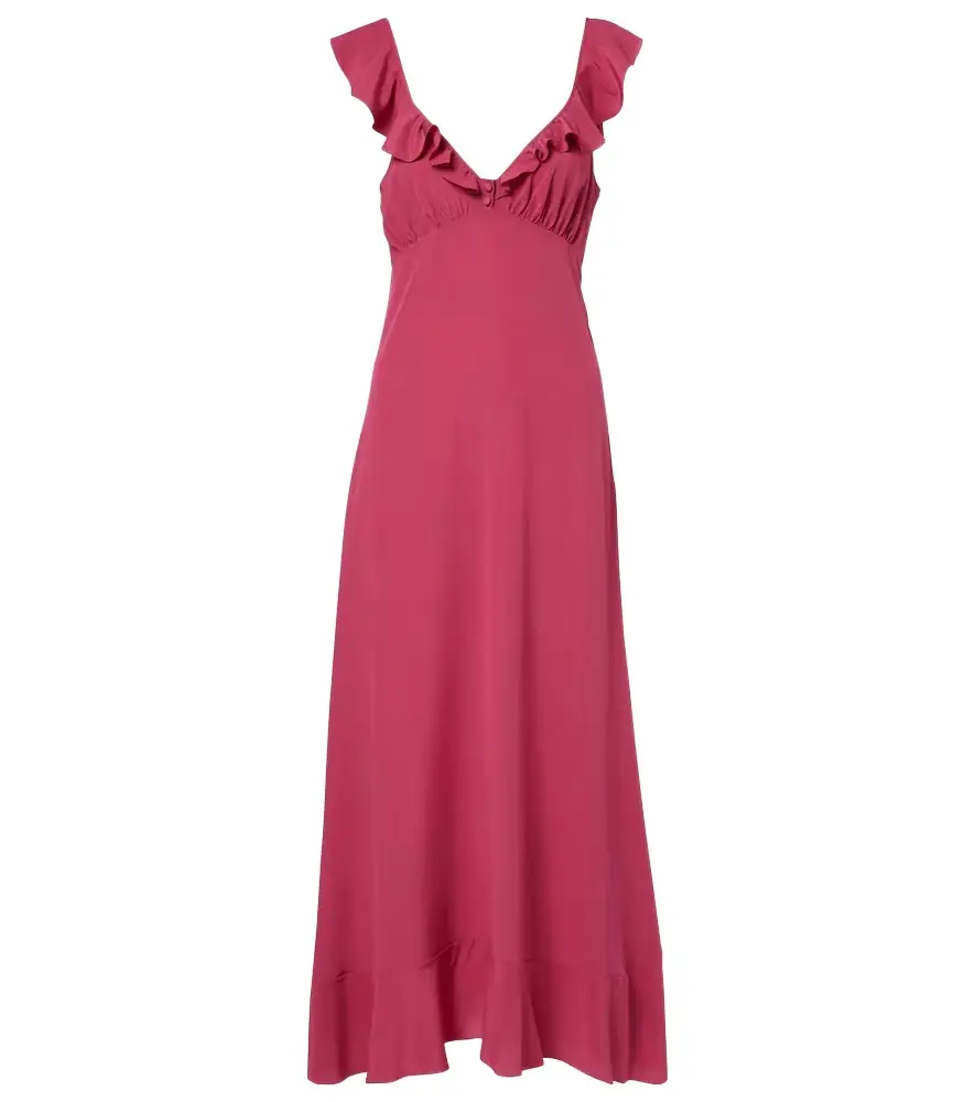 Chloe Chloé Ruffled silk midi dress