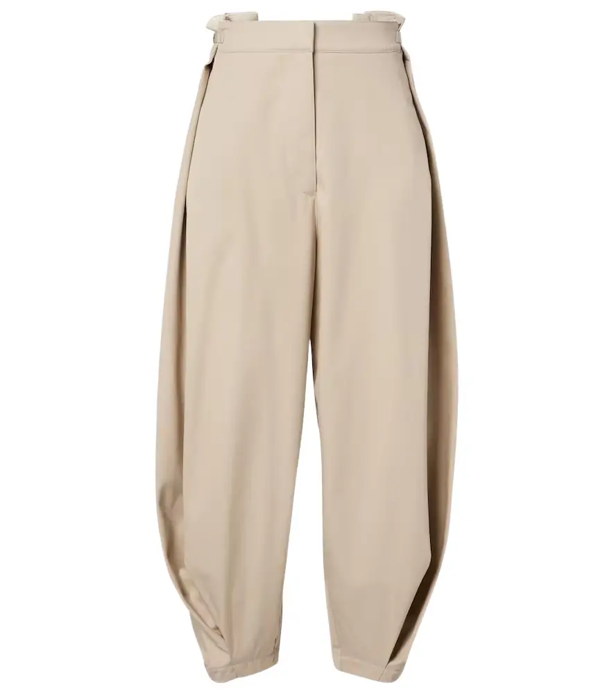 Loewe Cotton and silk twill balloon pants