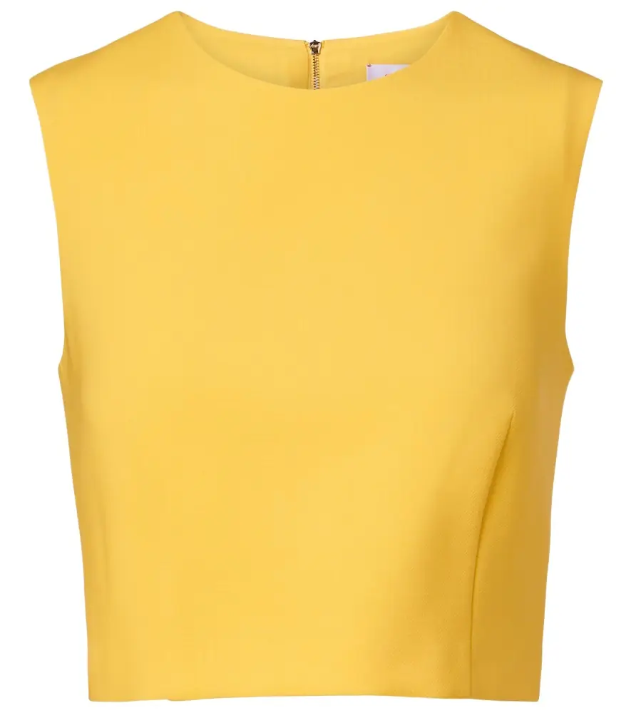 Carolina Herrera Wool-blend crop top