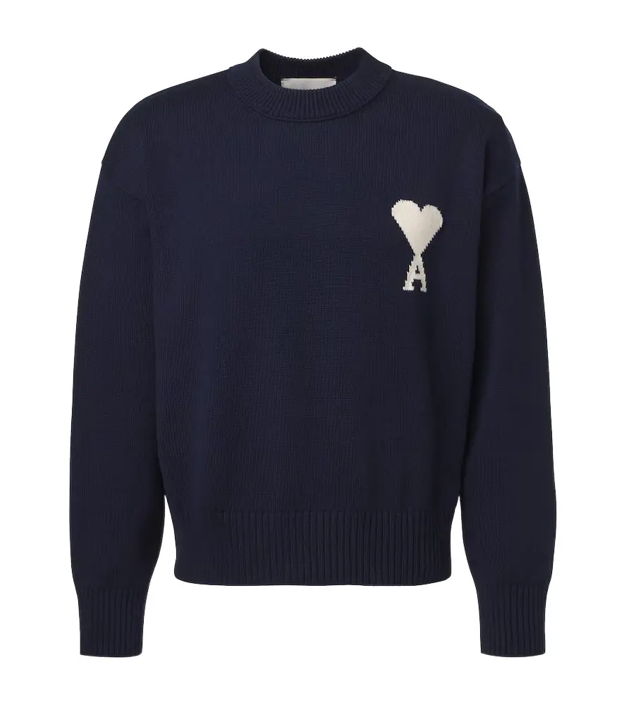 Ami Paris Ami de Caur wool and cotton sweater