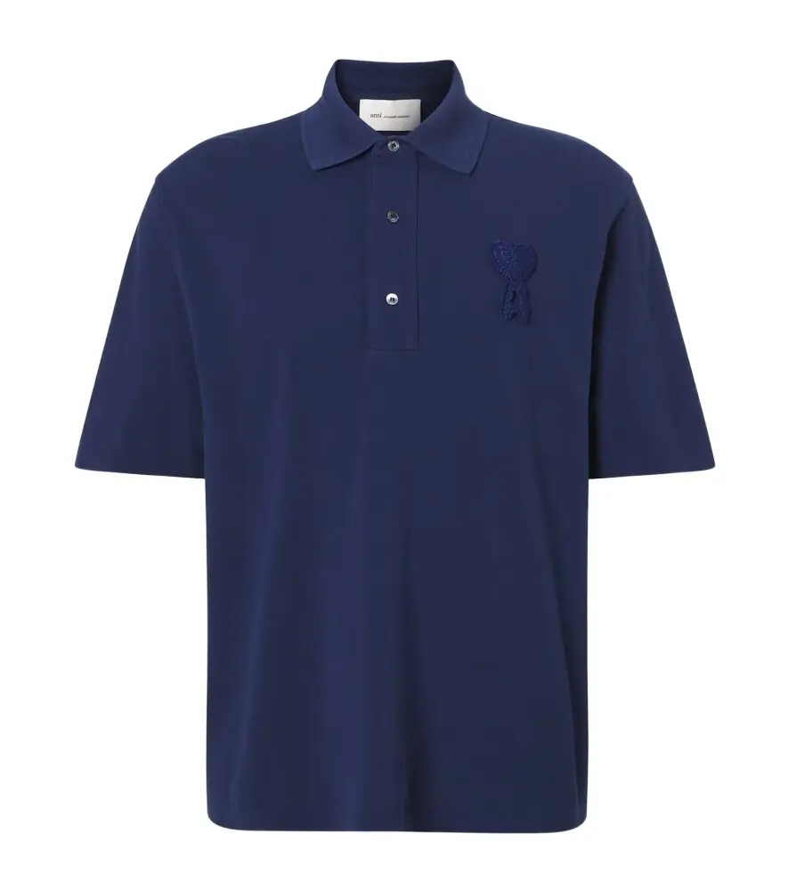 Ami Paris Cotton piqué polo shirt