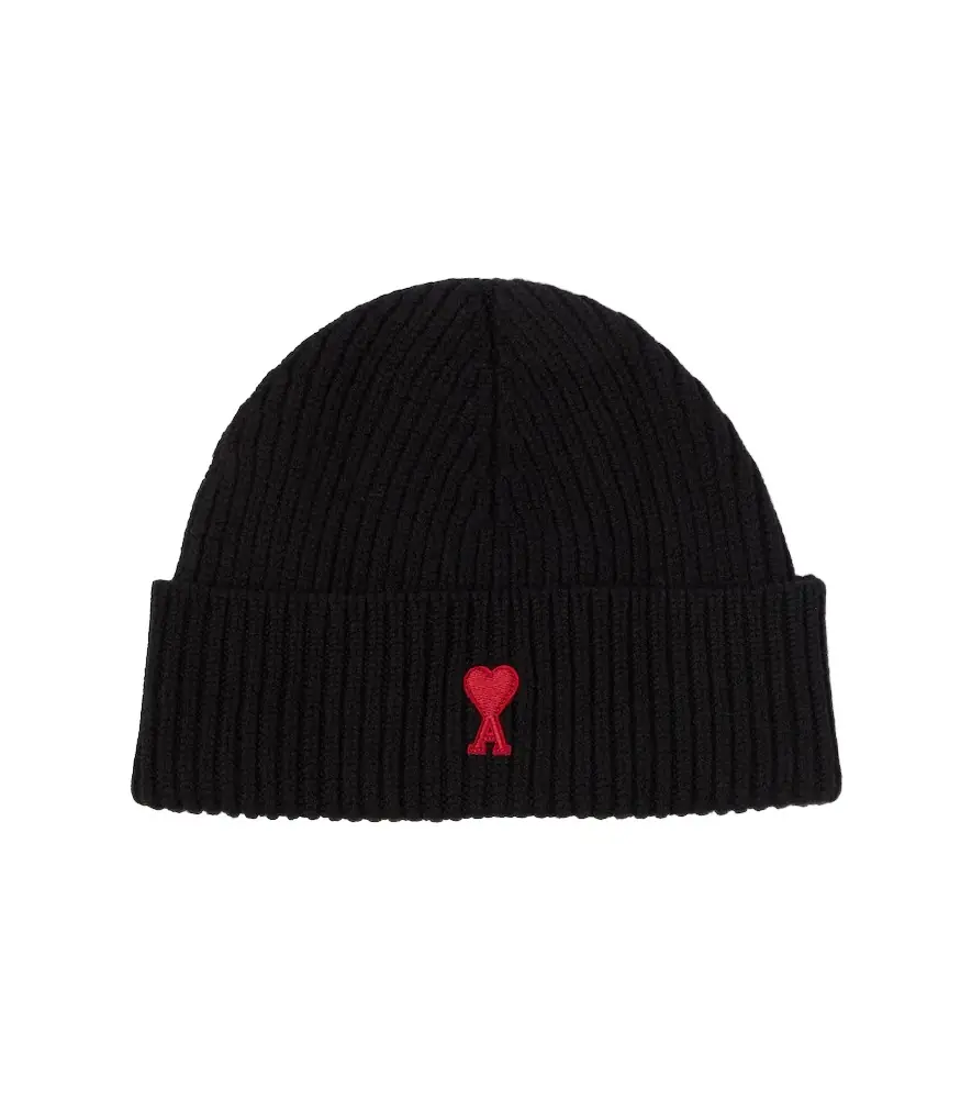 Ami Paris Ami de Caur virgin wool beanie
