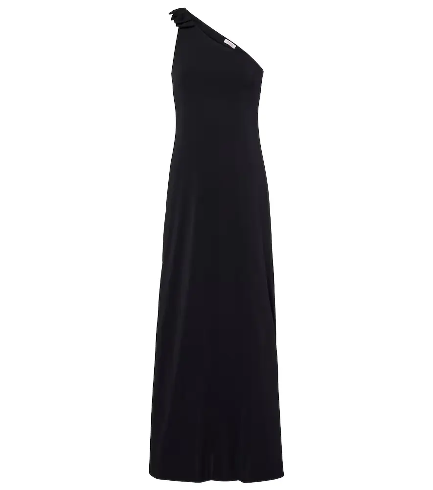 Eres Miss bow-detail one-shoulder maxi dress