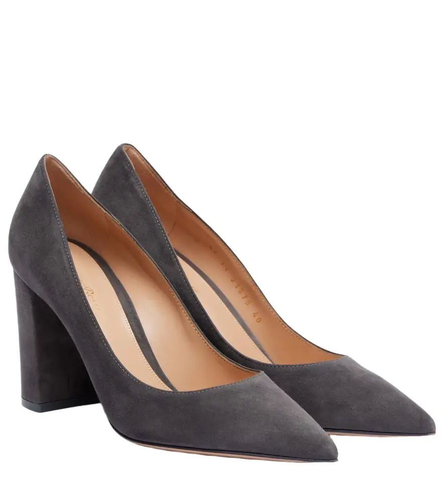 Gianvito Rossi Piper 85 suede pumps