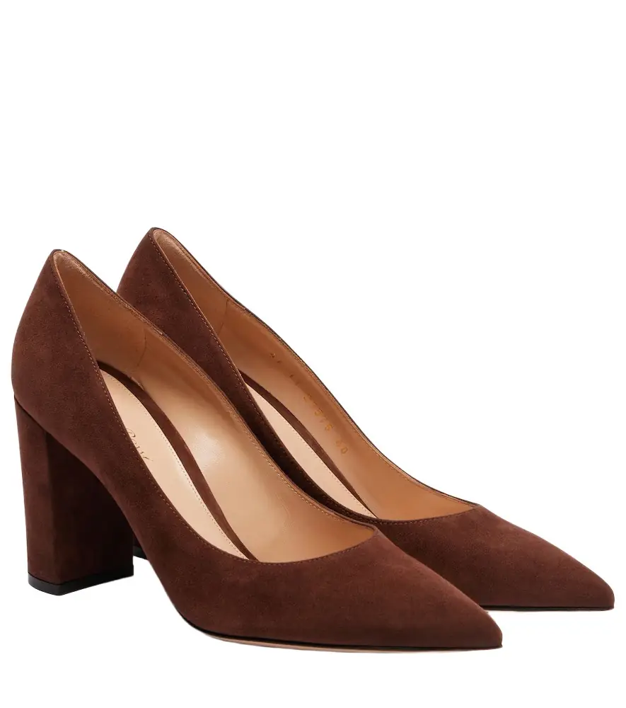 Gianvito Rossi Piper 85 suede pumps