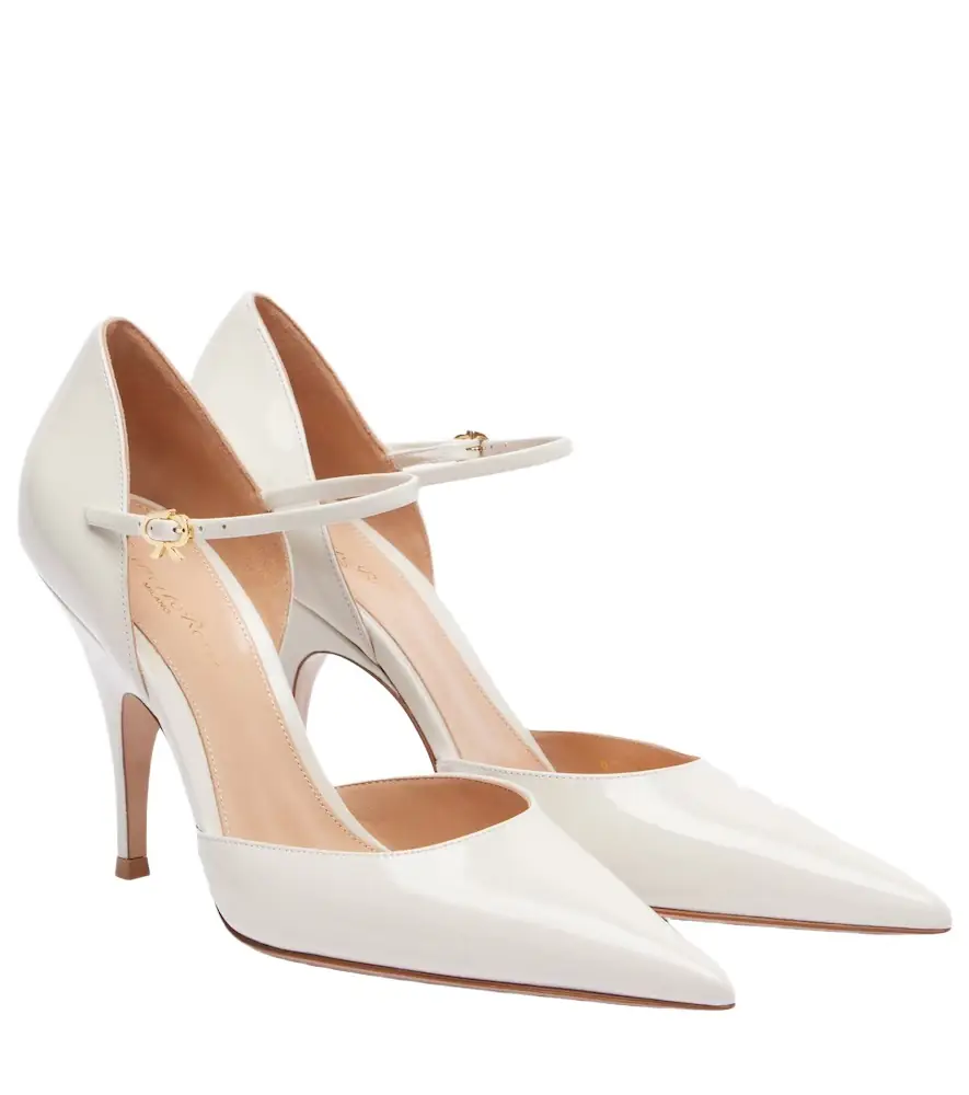 Gianvito Rossi Sofia D'Orsay patent leather pumps