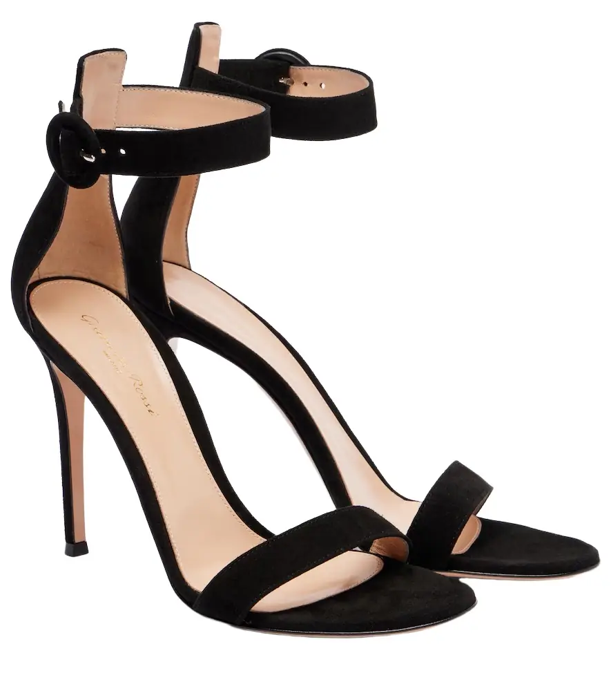 Gianvito Rossi Portofino 105 suede sandals