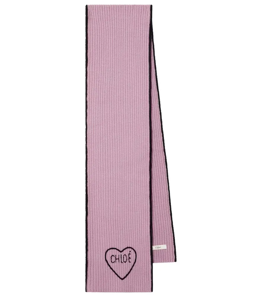 Chloe Chloé Chloé Encaur wool and cashmere scarf
