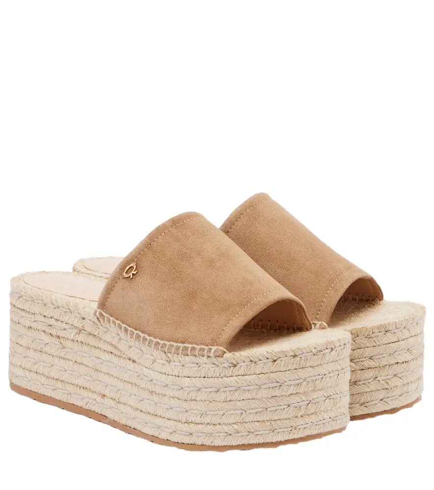 Gianvito Rossi Suede espadrille sandals