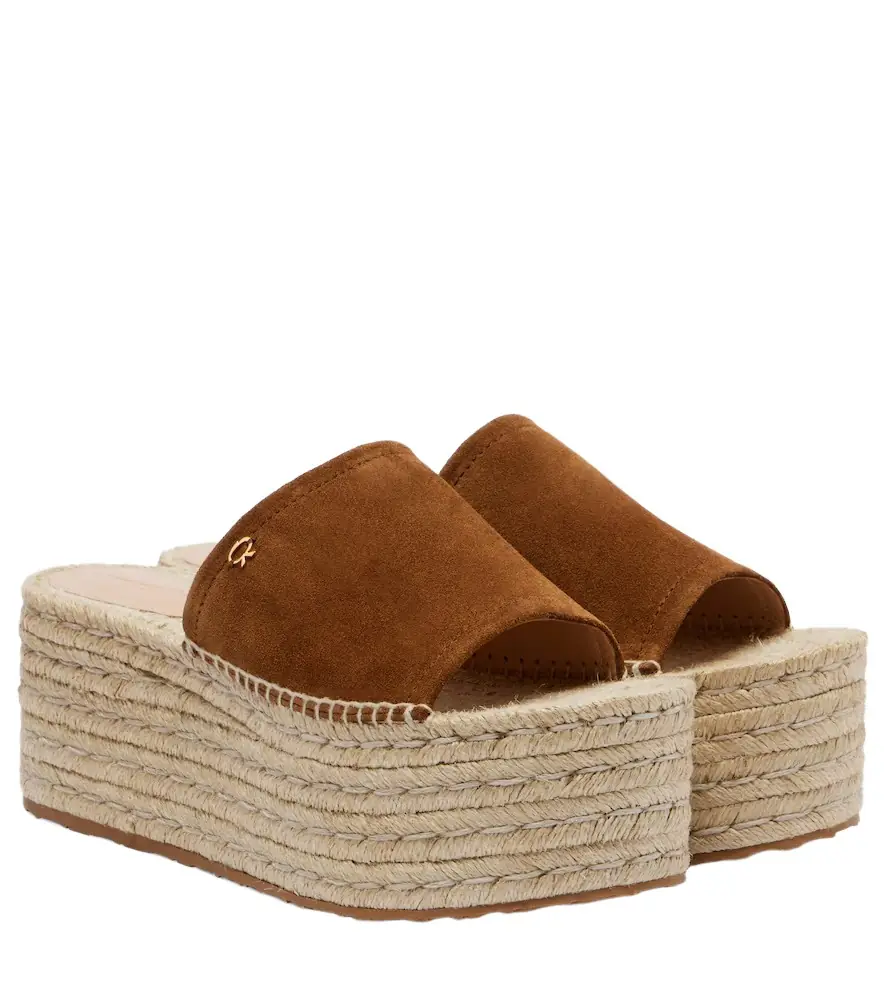 Gianvito Rossi Suede espadrille sandals