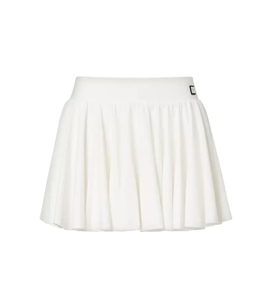 Tory Burch T Monogram gathered jersey skort