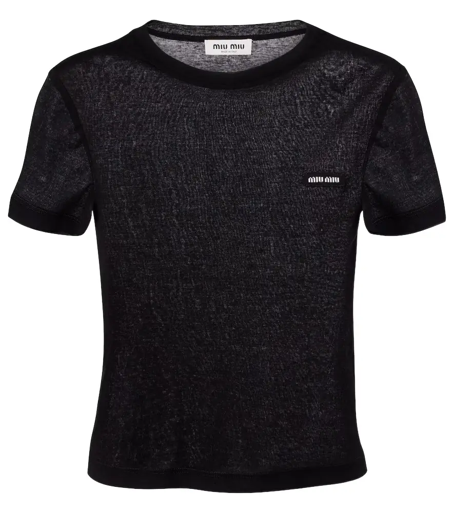 Miu Miu Cotton jersey T-shirt