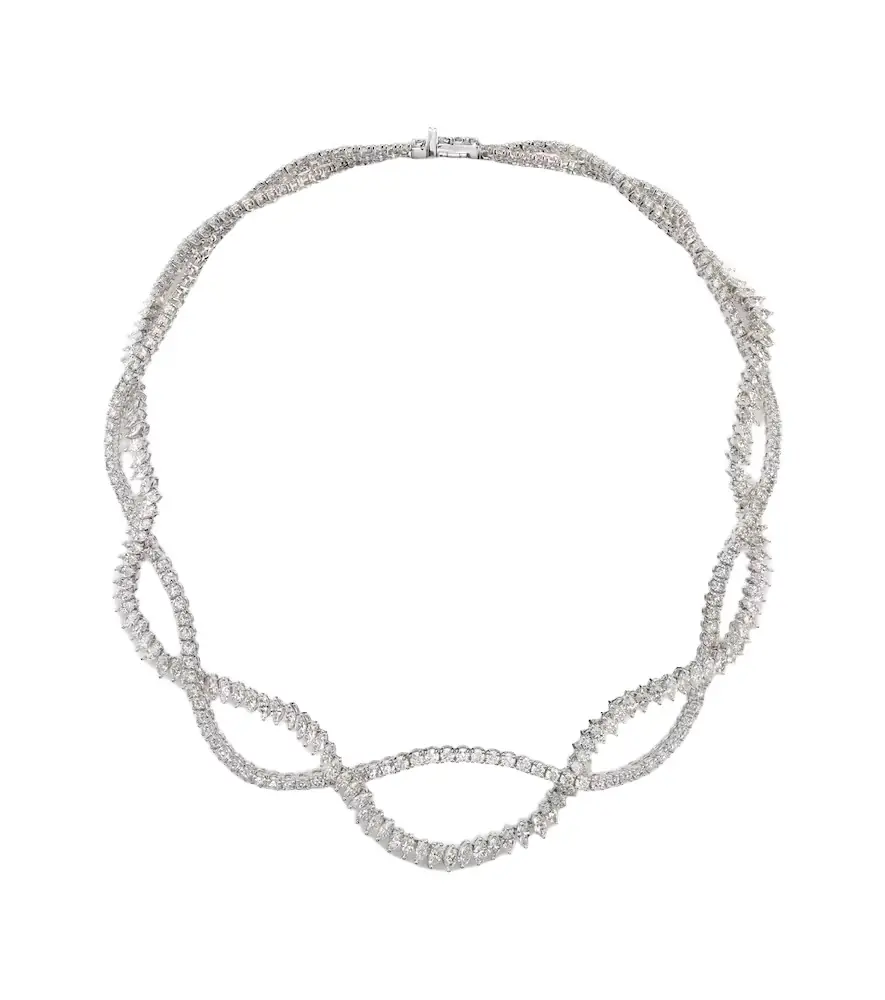 Yeprem Y-Couture 18kt white gold necklace with diamonds