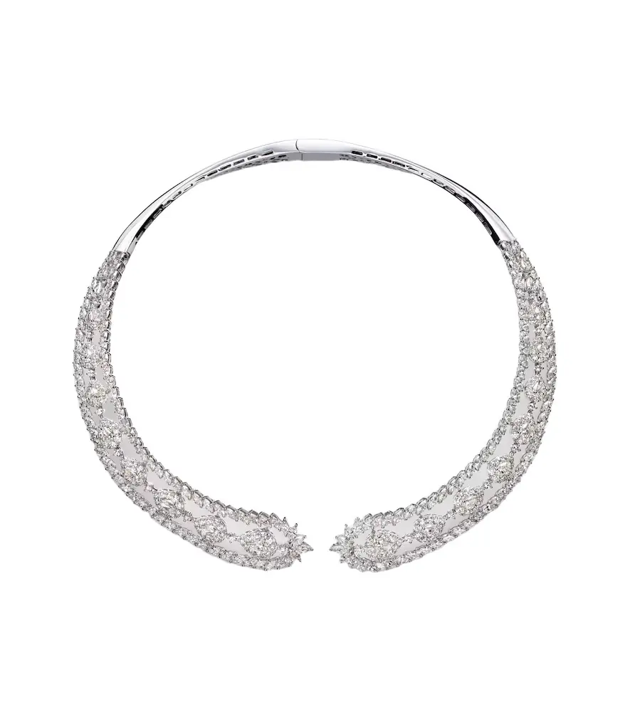 Yeprem Y-Couture 18kt white gold choker with diamonds
