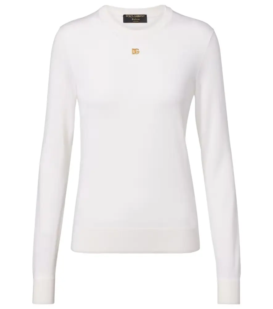 Dolce & Gabbana DG cashmere and silk sweater