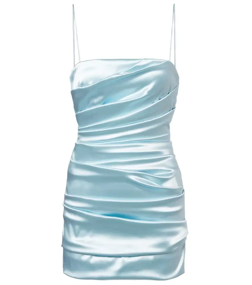 Dolce & Gabbana Ruched satin minidress