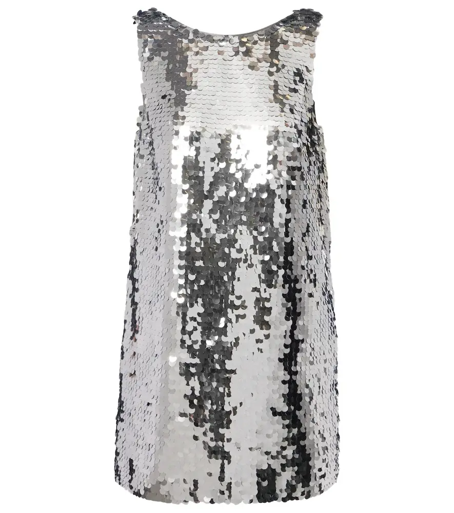 Dolce & Gabbana Sequined open-back minidress