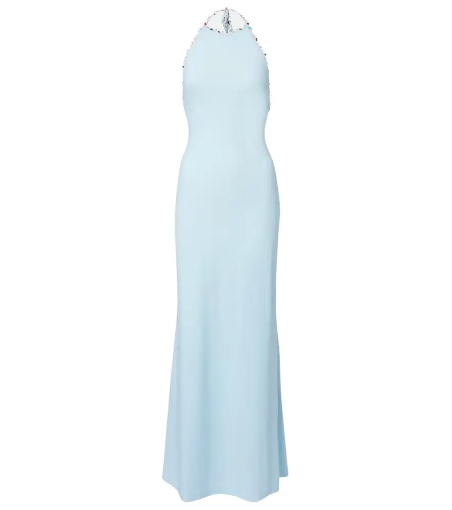 Christopher Esber Embellished halterneck maxi dress