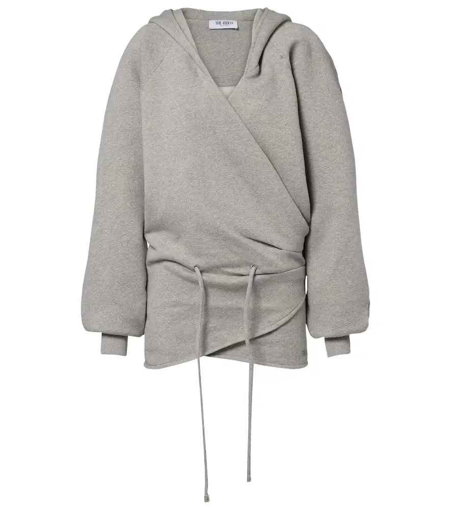 The Attico Cotton jersey sweatshirt dress