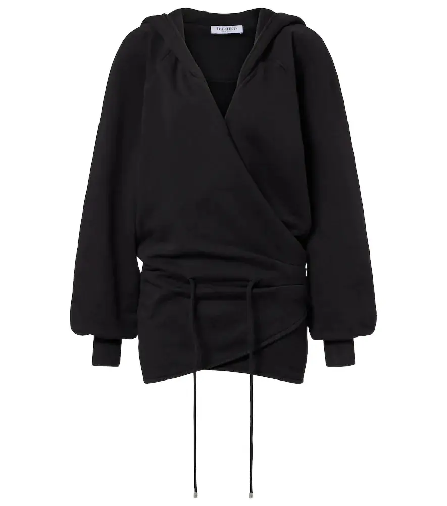 The Attico Cotton jersey sweatshirt dress