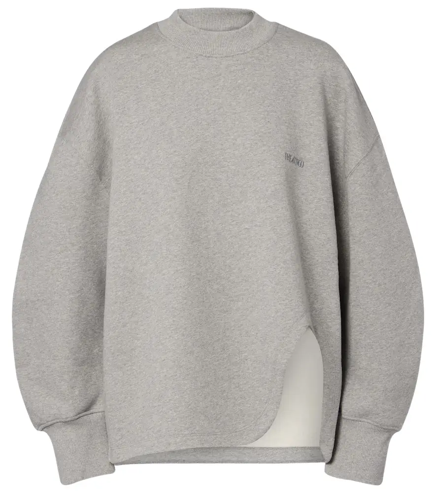 The Attico Oversized cotton jersey sweatshirt