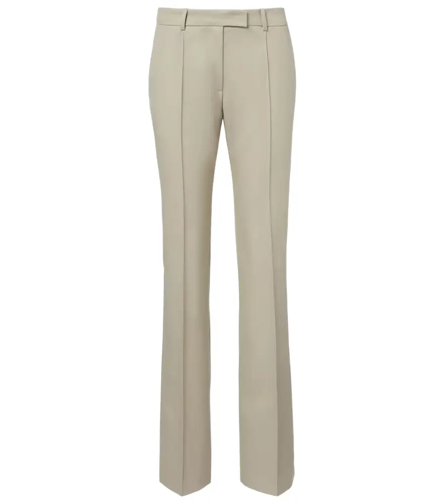 The Attico Low-rise wool straight pants
