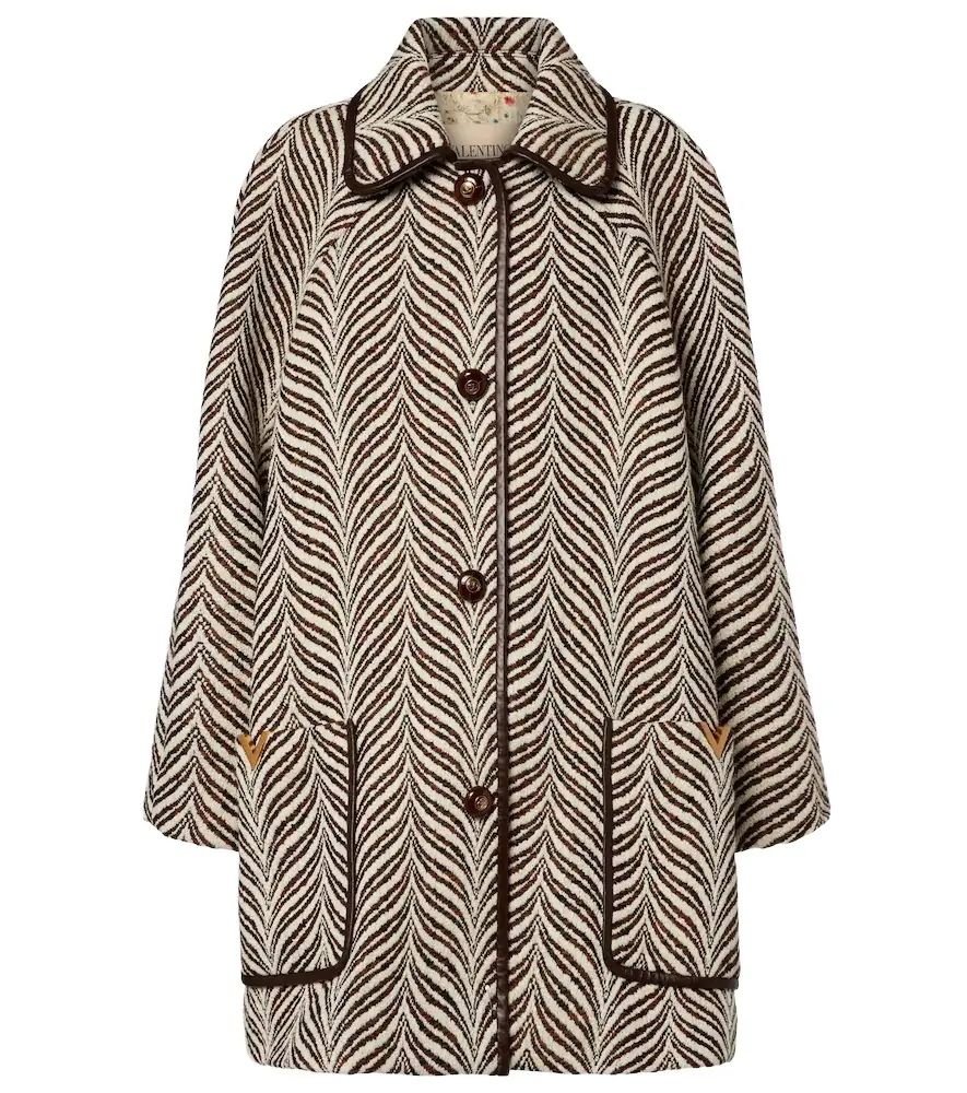 Valentino VGold wool and cashmere coat