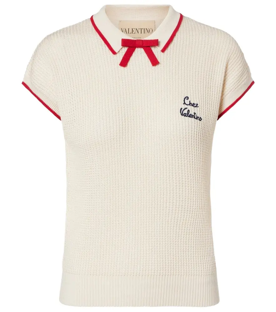 Valentino Chez  cotton-blend sweater