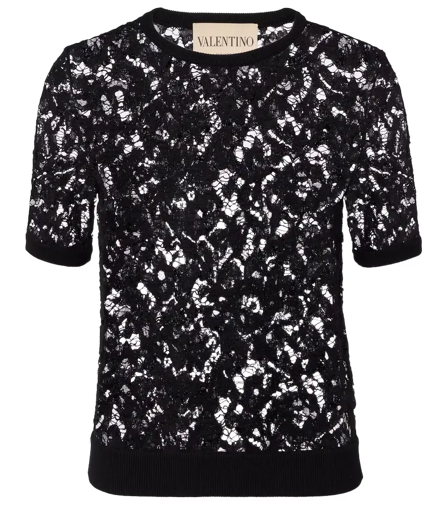 Valentino Floral lace top