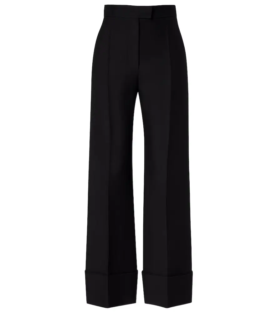 Valentino Crepe Couture wide-leg pants