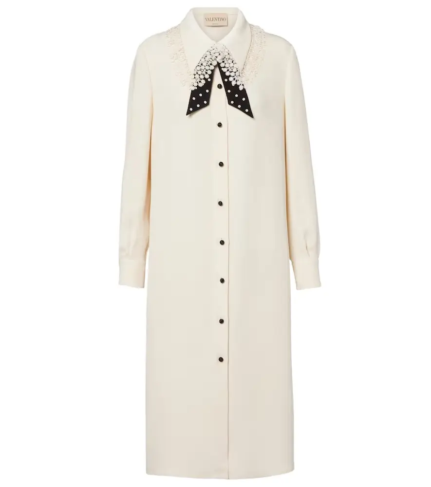 Valentino Cady Couture lace-trimmed midi dress