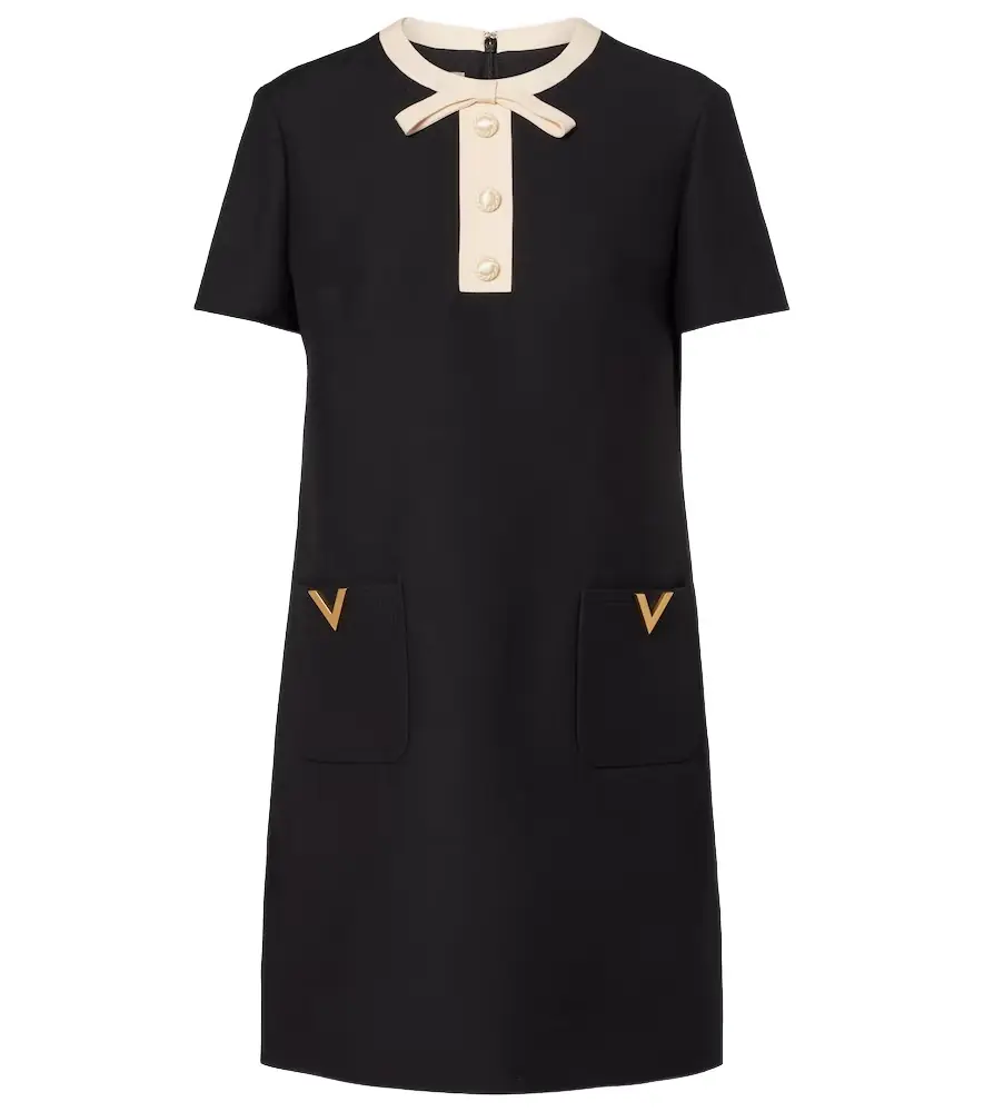 Valentino Crepe Couture VGold minidress