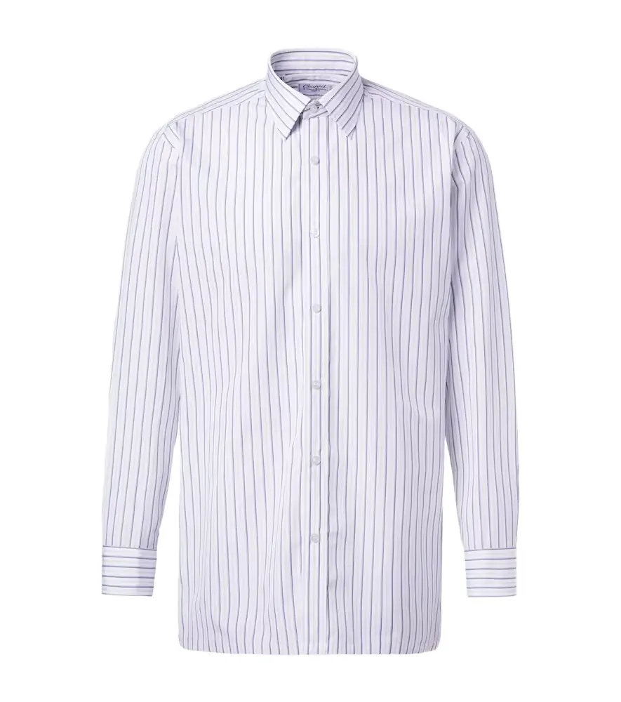 Charvet Striped cotton poplin shirt